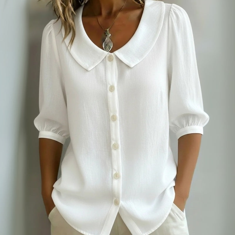 Celestine — Blusa con Collo e Bottoni