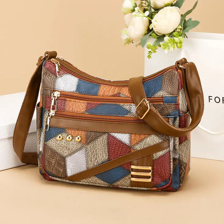 Verabelle — Borsa a spalla in morbida pelle PU tono su tono