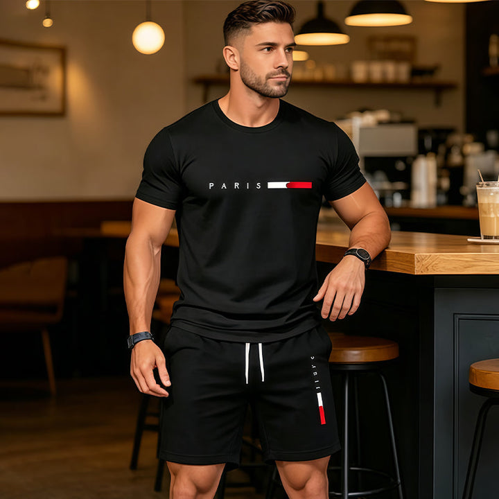 Luxven — Set coordinato di T-shirt e pantaloni corti