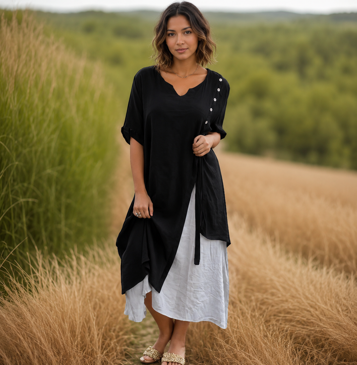 Aveline — Abito Maxi con Scollatura a V