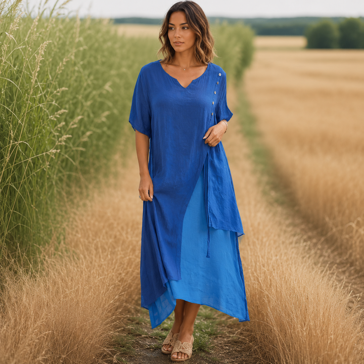 Aveline — Abito Maxi con Scollatura a V