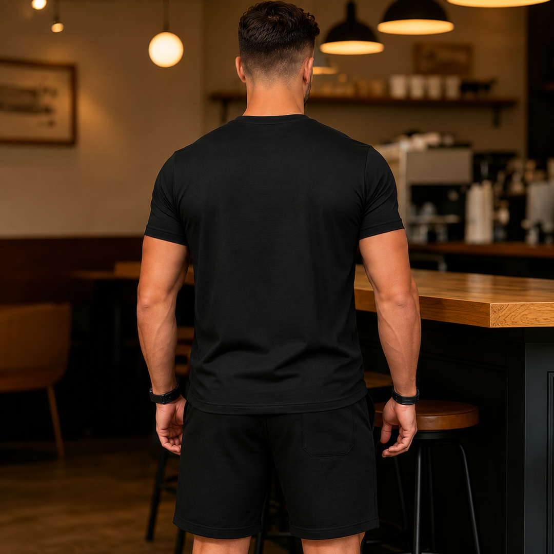 Luxven — Set coordinato di T-shirt e pantaloni corti