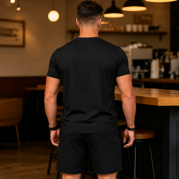 Luxven — Set coordinato di T-shirt e pantaloni corti