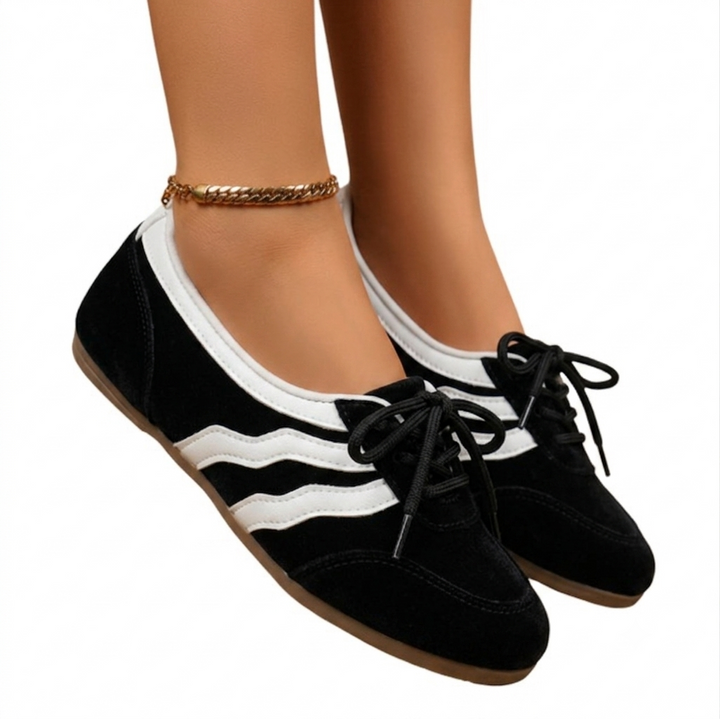 Aurélia — Sneakers Lace-Up Retro Wave