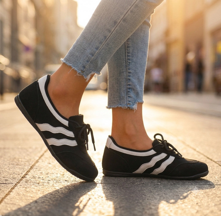 Aurélia — Sneakers Lace-Up Retro Wave