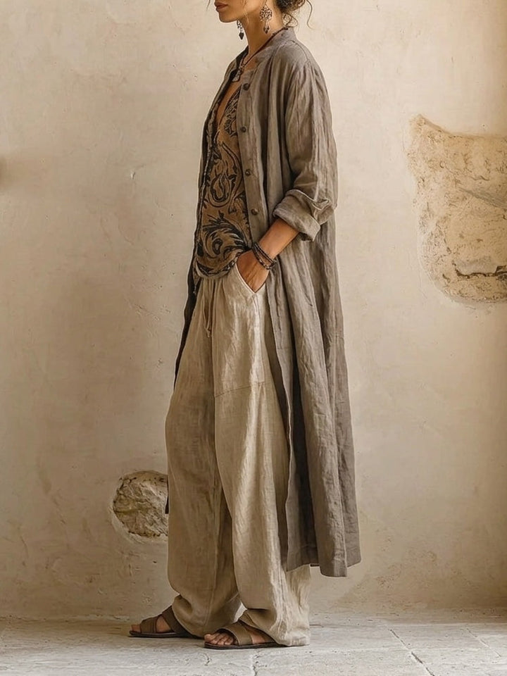 Giulia  —  Set a Tre Pezzi Fluid Boho a Strati