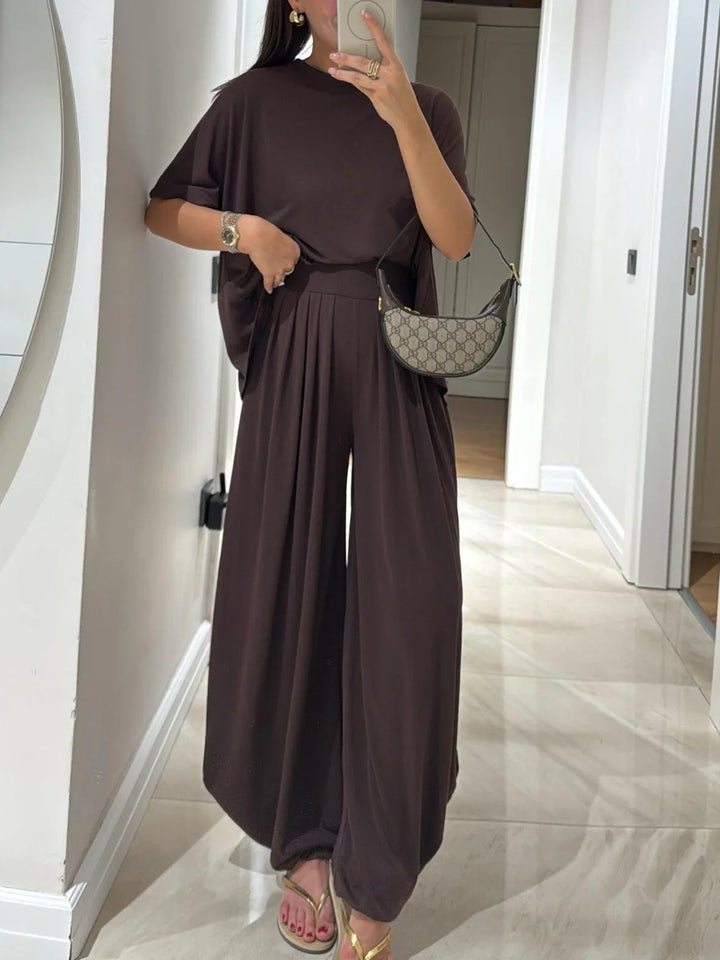 Solvane — Set Top e Pantaloni a Gamba Larga