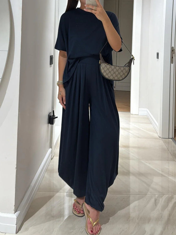 Solvane — Set Top e Pantaloni a Gamba Larga