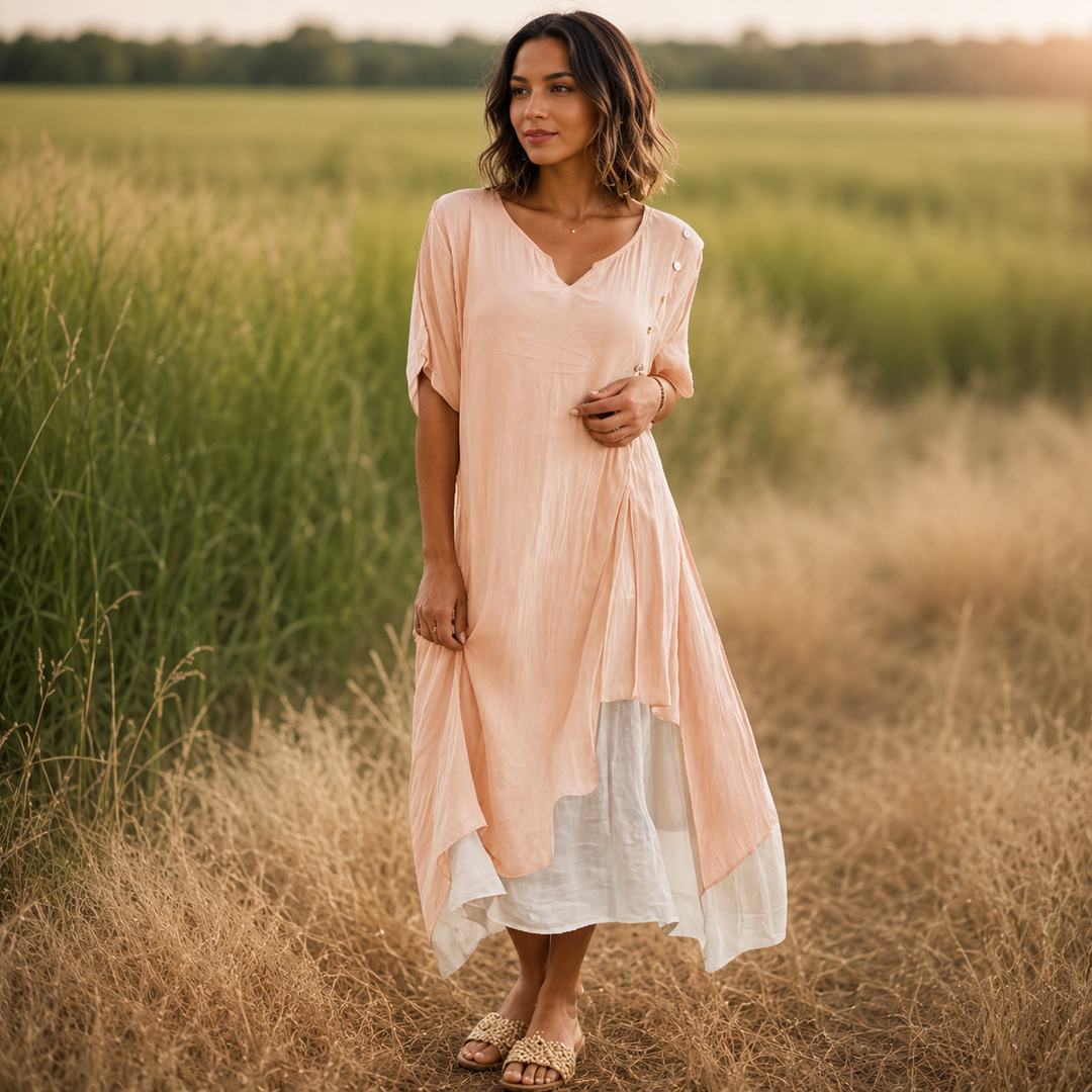Aveline — Abito Maxi con Scollatura a V