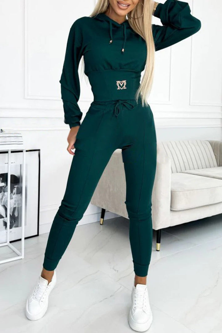 Souplesse — Set Hoodie Slim-Fit e Jogger a Vita Alta