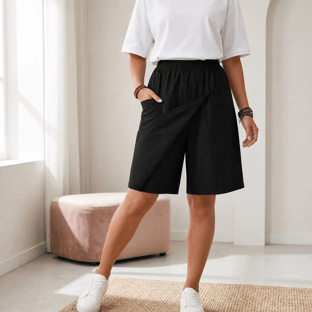 Skortée — Skort avvolgente con vita elastica