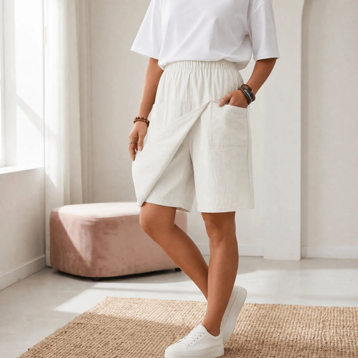 Skortée — Skort avvolgente con vita elastica