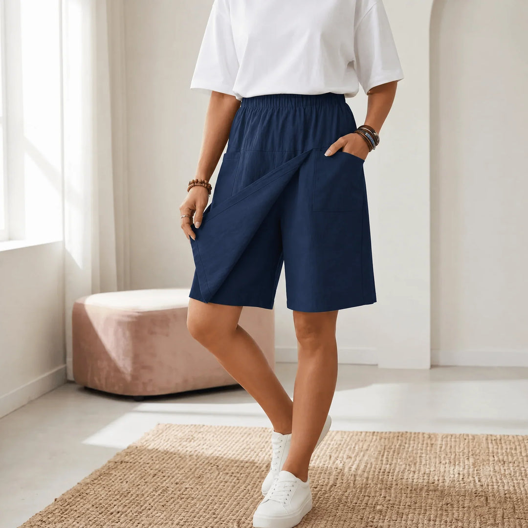Skortée — Skort avvolgente con vita elastica