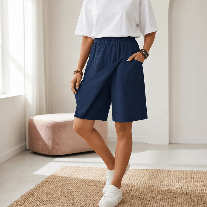 Skortée — Skort avvolgente con vita elastica