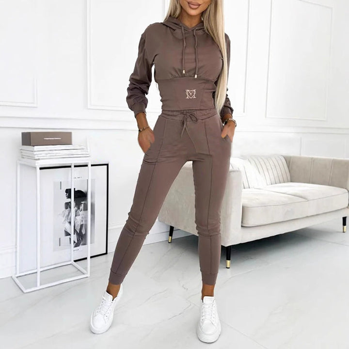 Souplesse — Set Hoodie Slim-Fit e Jogger a Vita Alta